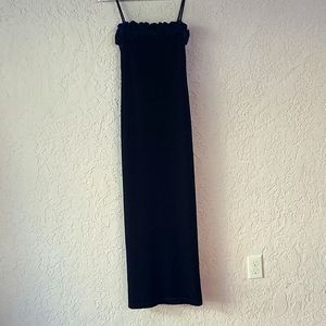 Morgan and Co Velvet Navy Blue dress-5/6